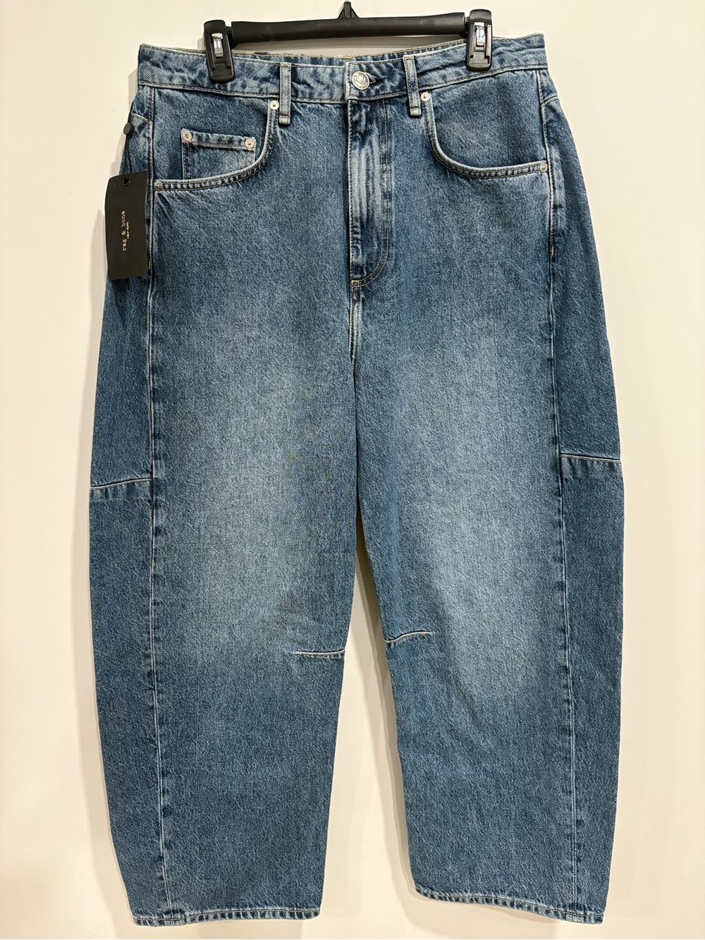 RAG & BONE Charlie Ankle high-rise barrel-leg jeans - Picture 4 of 8